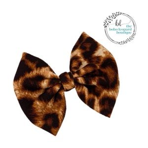 Baby Girl Leopard Print Hair Bow